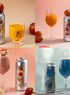 山乘酿造月亮营业中酸奶果泥西打听我解释精酿啤酒500ml