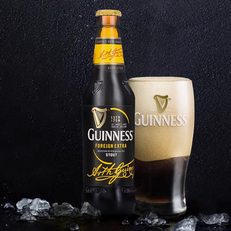 GUINNESS/健力士爱尔兰进口啤酒世涛黑啤330ml瓶装整箱 酒类 啤酒 原图主图