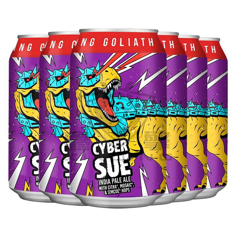 生产日期2025年6月26日击倒巨人赛博暴龙酒花IPA浑浊进口精酿啤酒