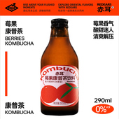赤耳康普茶气泡水饮料自然发酵碳酸气泡290ml