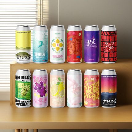 野鹅微醺精酿啤酒夜莺熔岩黑巧帝国世涛太行春雾丹霞浑浊IPA473ml