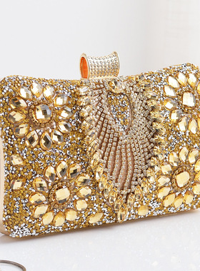 Party Bag Clutch Rhinestone Purse Evening Fashion Handbag
