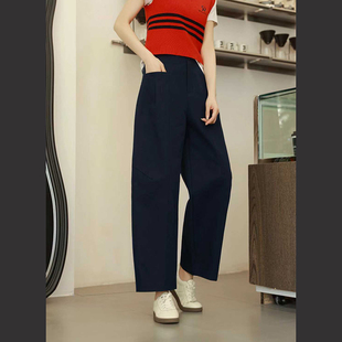 轻奢九分哪吒裤女2026春季新款山本阔腿气球裤宽松显瘦弯刀休闲裤