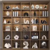 现代格调酒柜摆件简约抽象艺术品客厅电视柜样板房民宿装 饰品小众