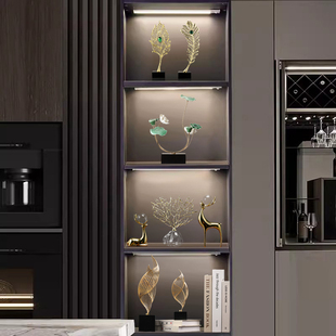 酒柜展示柜摆件高级感组合高档领导办公室样板房全屋定制软装饰品