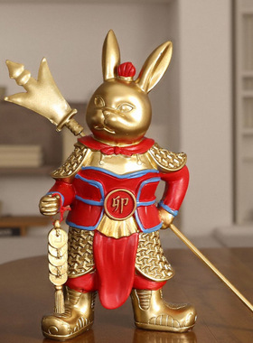 卯兔生肖摆件十二生肖新中式