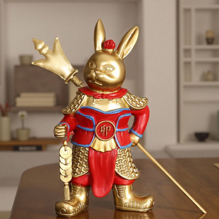 卯兔生肖系列摆件十二生肖新中式轻奢摆件