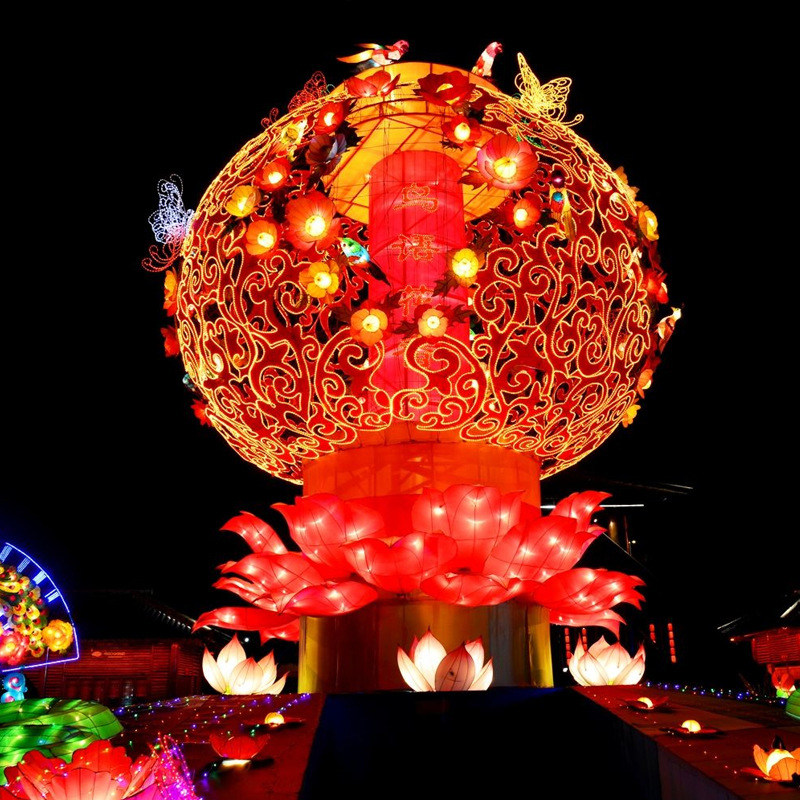 春节元宵中秋灯组大型彩灯传统花灯户外公园展览自贡灯会制作厂家