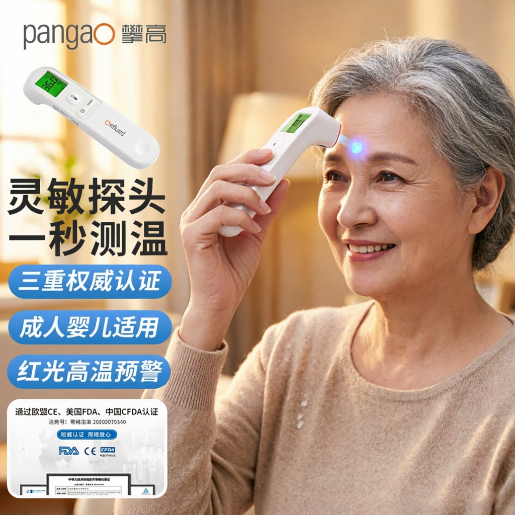 【医用精准】攀高耳温枪体温计老人用用额温枪家用电子温度计儿童