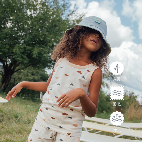 Petite Revery加拿大小云朵童装童休闲背心童简约百搭吊带潮