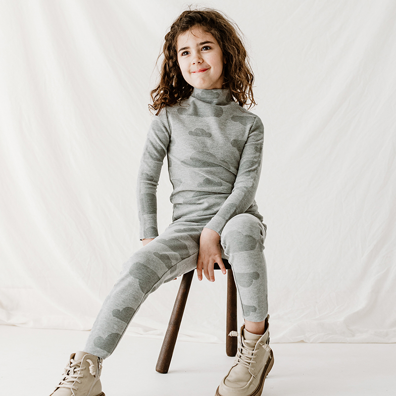 Petite Revery加拿大小云朵童装儿童裤子长裤休闲打底裤秋冬