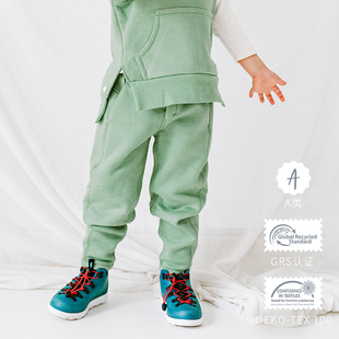 Petite Revery加拿大小云朵童装儿童摇粒绒长裤童加绒裤子冬季