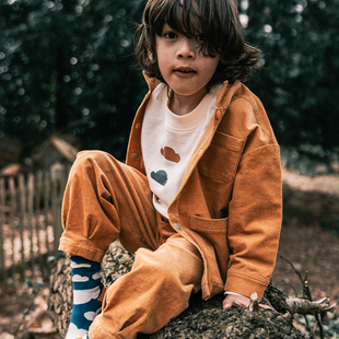 Petite 儿童灯芯绒外套短裙连衣裙男女童 Revery加拿大小云朵童装