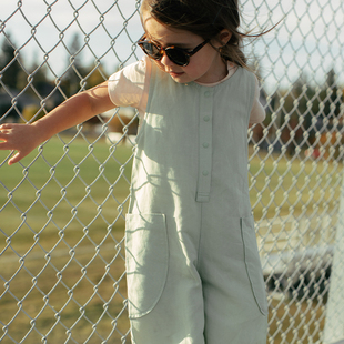 夏外穿休闲背带裤 儿童连体裤 Revery加拿大小云朵童装 Petite