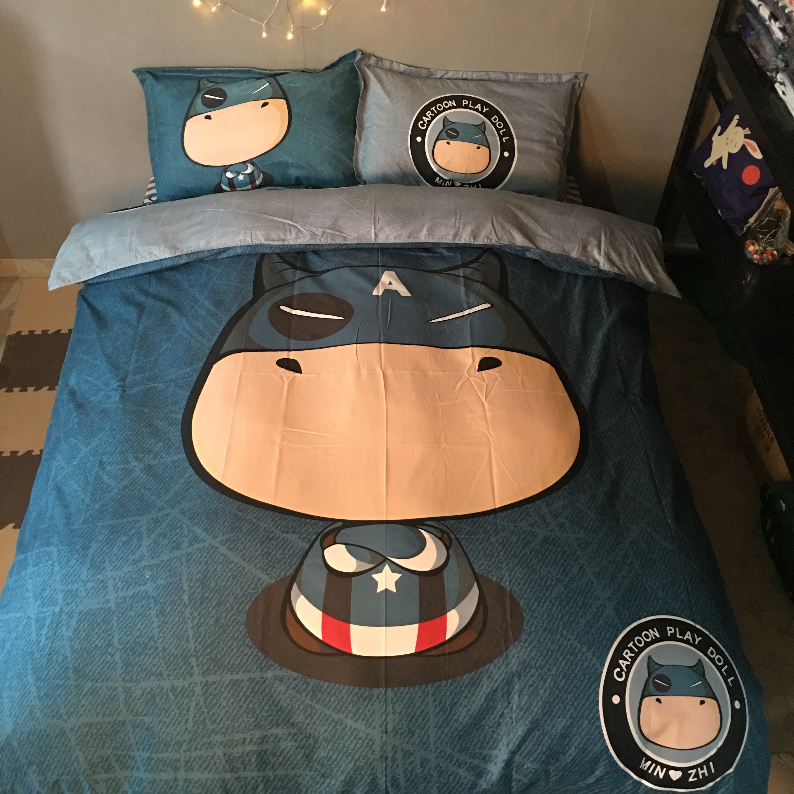 动漫卡通四件套单双人学生宿舍个性三件套1.2被套床单被套床笠款|msdalam kategori seperai dan bantal, pakej peralatan tempat tidur/Sebuah keluarga empat/Keping kit - dari Buy2taobao.com untuk memberikan perkhidmatan ejen Taobao profesional membeli