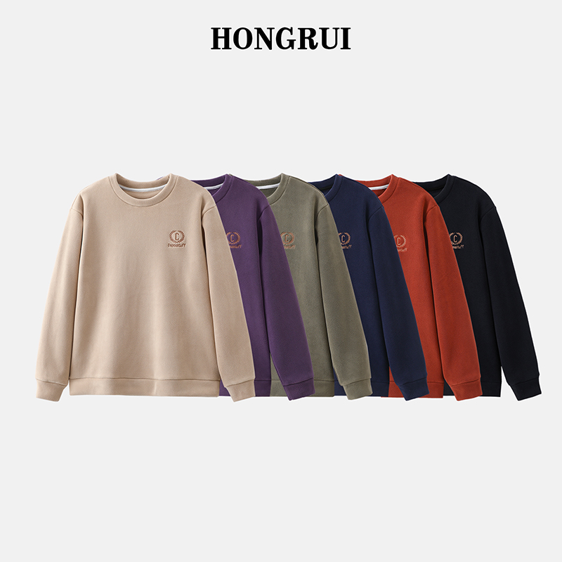 加绒卫衣女加厚保暖上衣