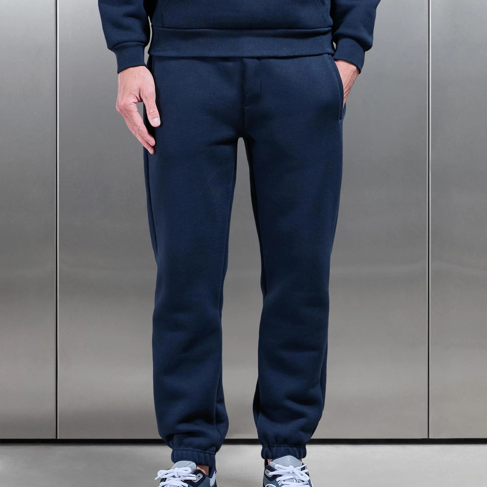 原货 整箱包装 出英国 男子休闲加绒收口卫裤休闲裤运动长裤棉裤