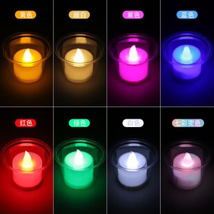 520情人节电子蜡烛摆图LED灯生日求爱表白装 饰求婚道具场景布置