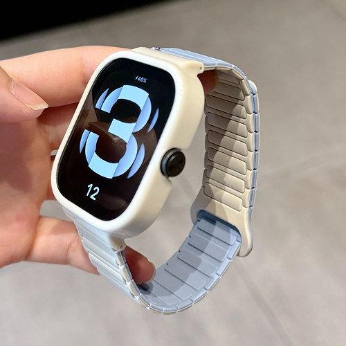 适用红米watch方格回环硅胶磁吸