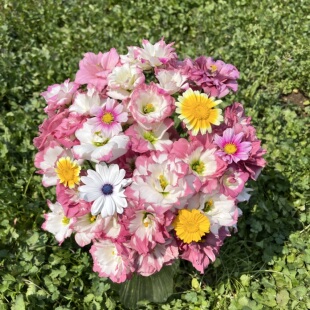 不售后，必必必买绝美复古尖尖角粉边洋桔梗1扎4拼，购买三单包邮