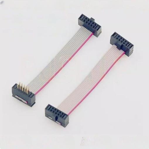 灰排线 公对母 1.27MM FC-10PIN/2*5P双头一对一 一公一母 JTAG线