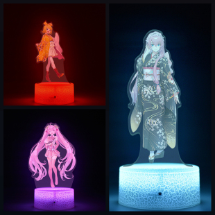 Vocaloid巡音流歌Luka初音未来Miku动漫周边遥控小夜灯礼物品