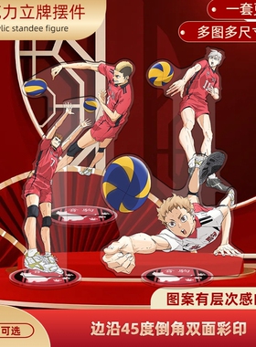 排球少年Haikyu垃圾场的决战剧场版乌野音驹动漫周边夹层精工立牌