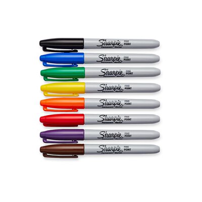 sharpie 油性笔 三福  夏比记号笔 绿 紫 橙 黄 啡 Fine Point