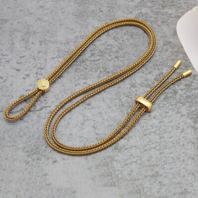 2.0mm细款编织如意绳挂坠绳项链绳黄金玉坠吊坠挂绳男女挂绳首饰
