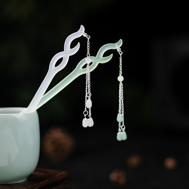 中国珠钗古风醋酸发簪百搭