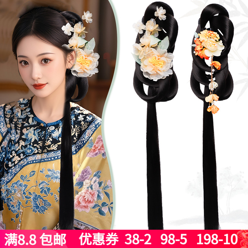 古风汉服清汉女抓夹假发饰品组合