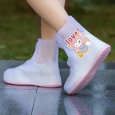 加厚女童宝宝小硅胶雨靴雨鞋套水鞋雨天儿童女款耐磨防水防滑