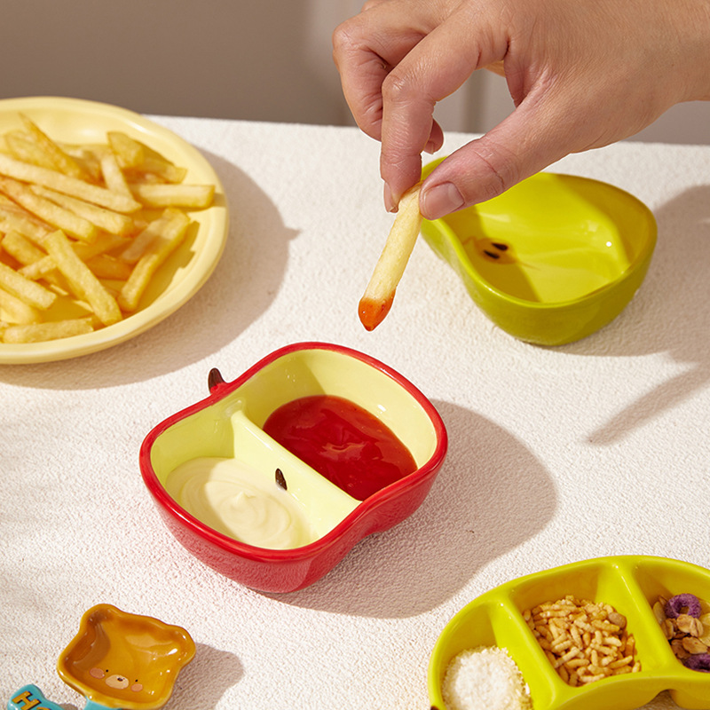 玲珑家创意水果陶瓷碟子趣味小吃碟菜碟酱料碟零食碟火锅调味碟