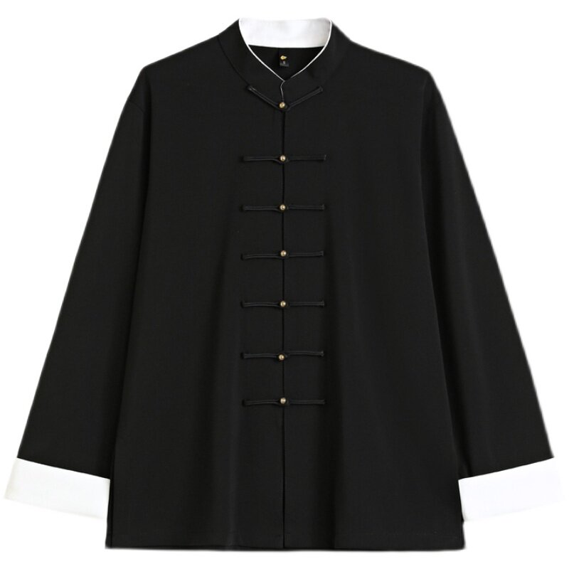 SPRING HIGH-END TANG COSTUME MENS SUIT CHINESE STYLE TUNIC SUIT HANFU SPRING AND AUTUMN YOUTH MIDDLE-AGED AND ELDERLY CHINESE RETRO SPRING STYLE