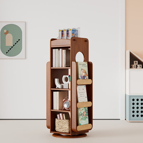 旋转书架加大尺寸全实木菏泽