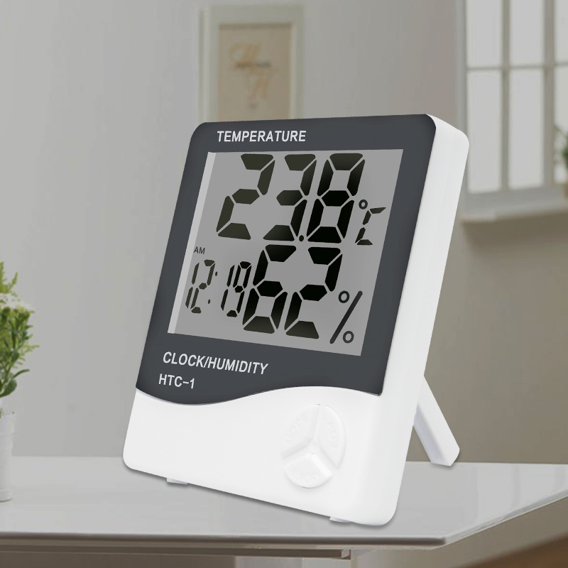数显电子温湿度计工业htc1仓库药店专用家用挂式室内高精度温度表