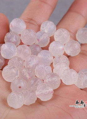 diy祥云荔枝水晶配饰白玛瑙