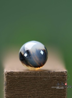 天然水草玛瑙8/10/12mm圆珠孔约1mmDIY手链配饰海边度假风Y173