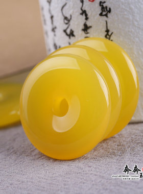 蜜蜡玛瑙民族风水晶玉石平安扣