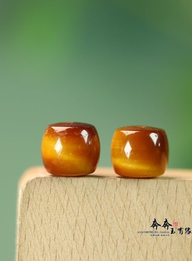 天然虎睛石老型珠10*9mm棕猫眼散珠diy手链隔珠配件日常招财B236