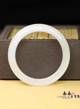 天然玉髓手镯白月光玛瑙高级感