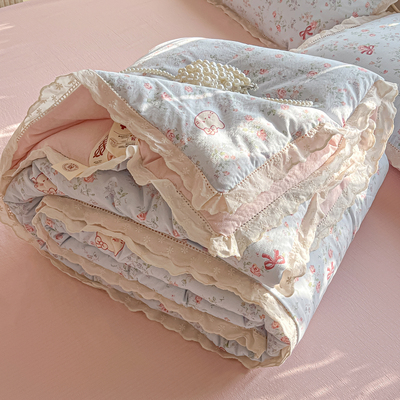 【小红书推荐】纯棉花边夏被