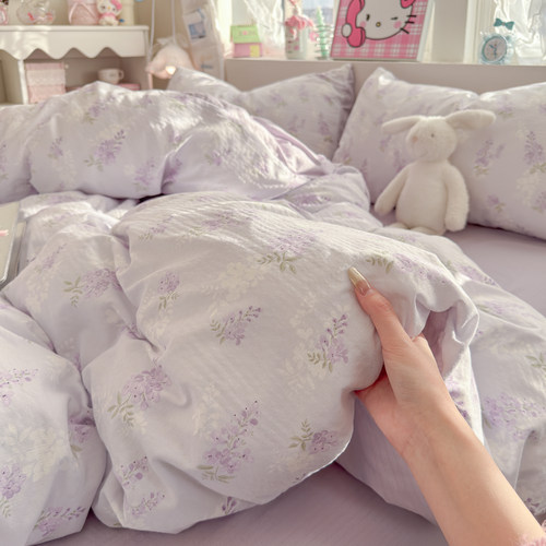 【2026新款】纯棉双层纱四件套