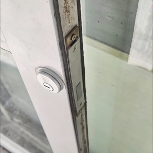 玻璃门地锁锁胆双头锁配件锁芯带钥匙双头面有框肯德基门锁地锁