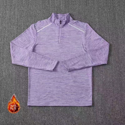 秋冬款体育田径长袖训练卫衣颗粒绒男女跑步训练服比赛运动t恤上