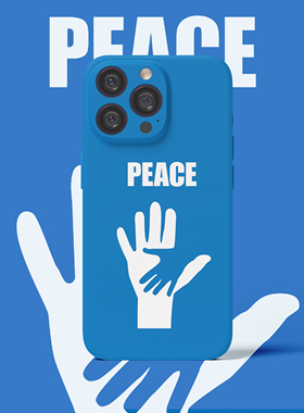 新款peace适用iphone16pro/xr/15pro全包欧美蓝色7/8plus手机壳14/13/12pm软壳防摔耐磨