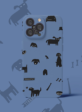 ins风紫色狗狗适用苹果iPhone16promax手机壳15pro/XR/XSMAX/14/13/12pro软保护壳8pus/xs磨砂保护壳套