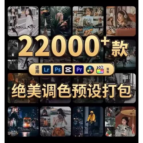 lr预设ps滤镜pr调色lightroom人像磨皮lut插件手机日系婚礼底片