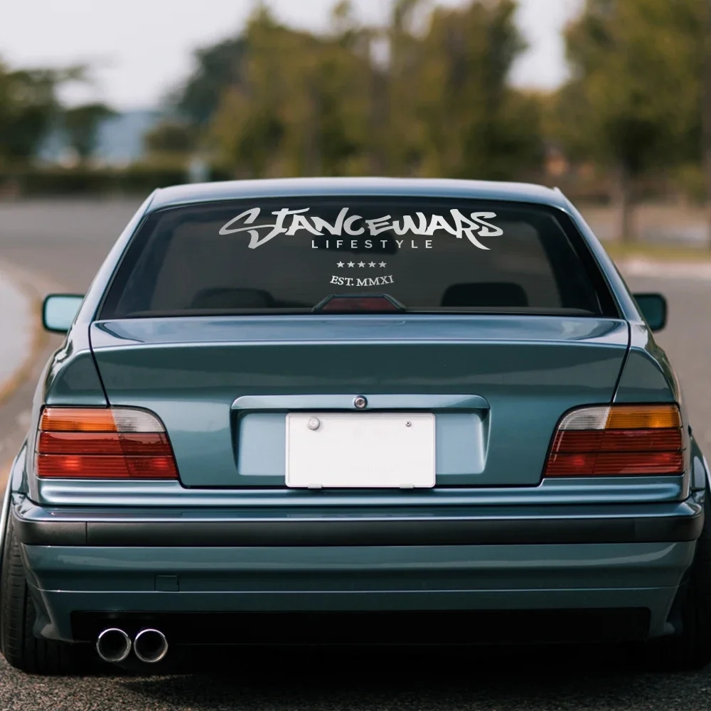 包邮前后风挡 Stancewars 前风挡JDM贴纸汽车个性改装车窗装饰贴