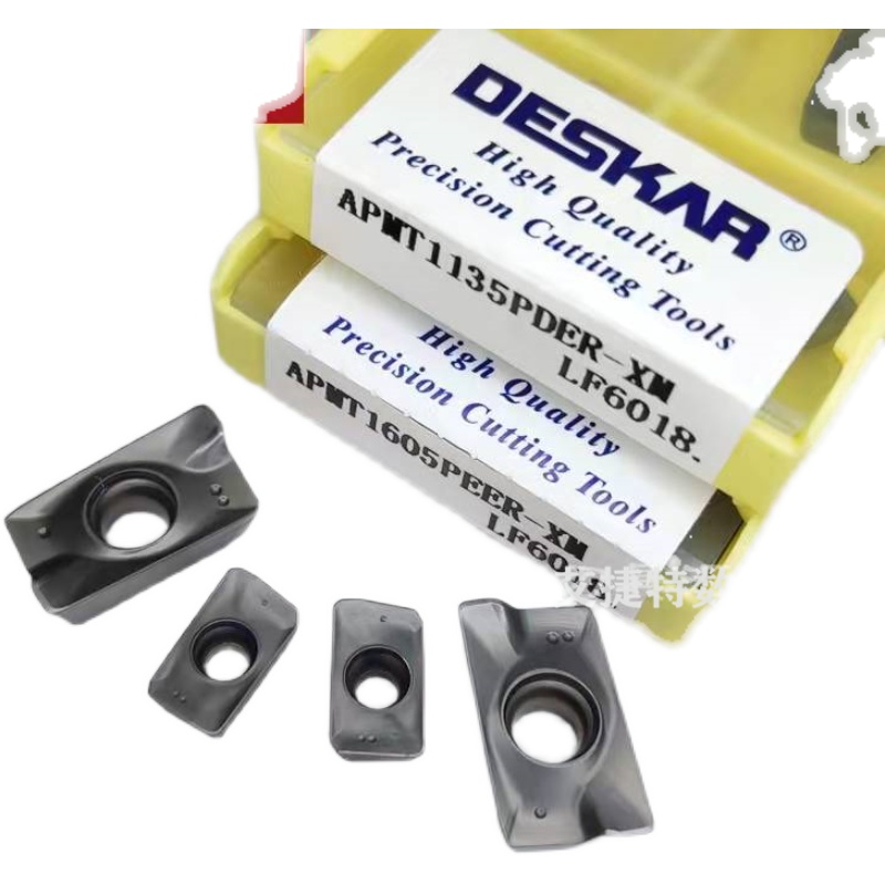 DESKAR戴斯卡数控铣刀片APMT1135 1605PDER LF6018硬质合金铣刀粒